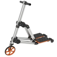 20-in-1 Buildable Kit, Kids Balance Bike and Sit/Stand Scooter, No Pedal Toy for Ages 1-6, Safe and Eco-Friendly Materials, 34.25"x16.14"x18.50", Silver(m-9)