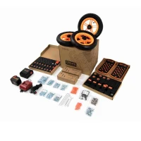 Modular Electric Innovation Kart, High-Strength Material, 20+ Assembly Methods, Perfect for Outdoor Sports and Parent-Child Interaction, 24.41"x16.14"x11.81", Silver(m-8)