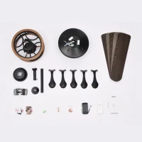 52 Inch Farmhouse Ceiling Fan with Lights and Remote, 3-Speed Reversible Motor, Caged Light Fixture, Intelligent Timing, Quiet Operation, Matt Black(m-13)