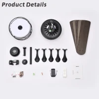 52 Inch Modern Ceiling Fan with Dual Finish Reversible Blades, Remote Control, Quiet Reversible Motor, and Dual Mount Compatibility, Matte Black(m-12)