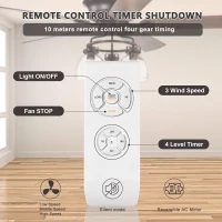 52-Inch Farmhouse Ceiling Fan with Light Kit and Remote, 5-Blade Reversible Motor, Dual Mount Compatible, Matte Black(m-7)