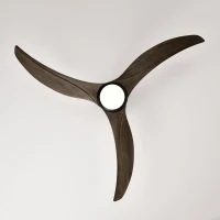 52" Ceiling Fan with Light and Remote Control, Noiseless Reversible Motor, 6 Speed, 3 Color Options, Indoor/Outdoor Use, Matte Black(m-11)