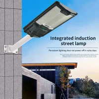 Solar Street Lights Outdoor with 66PCS LED Beads, IP65 Waterproof, Dusk to Dawn, Easy Install, Remote Control, Black White(m-5)