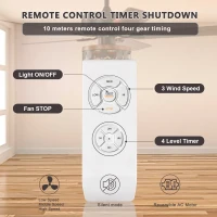 52" Ceiling Fan with Remote Control, 5 Plywood Blades, 3-Speed Reversible Motor, and Quick Install Mounting Bracket, Matte Black(m-8)