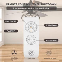 Low Profile Ceiling Fan with Lights, 52-Inch Dark Wood Blades, Remote Control, Reversible Motor, Dual Mount Compatible, Matte Black(m-7)
