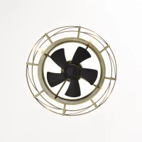 20" Ceiling Fan with Light Kit, 5 ABS Blades, Remote Control, Reversible Motor, Downrod Mount, E12 Standard Base, Antique brown(m-11)