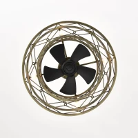 20" Low Profile Enclosed Bladeless Ceiling Fan with Lights, Reversible Motor, Remote Control, and Adjustable Downrod for Bedroom, Antique brown(m-11)