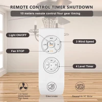 52" Crystal Chandelier Ceiling Fan with Lights and Remote, Modern Dual Finish Reversible Blades, Quiet Reversible Motor, Dual Mount Compatible, Matte Black(m-7)