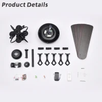 52" Farmhouse Ceiling Fan with 4 Lights and 5 Wood Blades, AC Motor, Remote Control, Reversible Airflow, 3-Speed, Adjustable Height, Traditional Design, Matte Black(m-12)