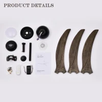 52" Ceiling Fan with Light and Remote Control, Noiseless Reversible Motor, 6 Speed, 3 Color Options, Indoor/Outdoor Use, Matte Black(m-12)