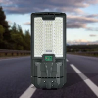 Solar Street Lights Outdoor with 66PCS LED Beads, IP65 Waterproof, Dusk to Dawn, Easy Install, Remote Control, Black White(m-9)