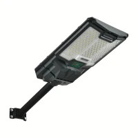 Solar Street Lights Outdoor with 66PCS LED Beads, IP65 Waterproof, Dusk to Dawn, Easy Install, Remote Control, Black White(m-2)