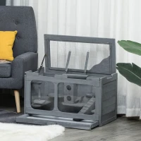 PawHut Wooden Extra Large Hamster Cage with Swings, Small Animal Cage and Habitat with Jumping Platforms, Hamster Habitat, Rats, Mice, Pull-Out Tray(m-11)