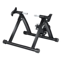 Soozier Bike Trainer Foldable Bicycle Trainer Stand for Indoor Cycling , Stationary Bicycle Stand for Riding Exercise, Fit 26-28" & 700C Wheels, Weight Capacity: 330lbs(m-11)