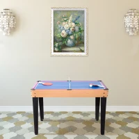 Soozier 3 in 1 Multi-use Mini Games Table Tennis Billiard Pool Air Hockey Set with All Accessories(m-8)