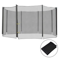 Aosom 12' Round Trampoline Enclosure Trampolining Bounce Safety Net Fence Replacement(m-11)