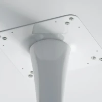 31.5" Modern Hexagonal Coffee Table with MDF Top and Metal Base, Sturdy and Durable, Easy Assembly, 220 lbs Load Capacity, White(m-8)