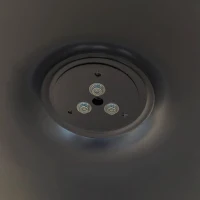 42" Modern Round Dining Table with Printed Oak Grain Table Top, Metal Base, Sturdy and Durable, Easy Assembly and Maintenance, Oak(m-8)