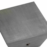 33.46" Ladder-Shaped Coffee Table with Drawer, High-Quality MDF, 200 lbs Load Capacity, Easy Assembly, 33.46"L x 33.46"W x 16.93"H, Gray(m-7)