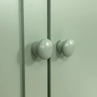 4-Door Intaglio Storage Cabinet with Pine Legs, Solid Wood Pulls, Adjustable Shelves, and MDF, 59.06"L x 15.75"W x 32.43"H, Mint Green(m-7)