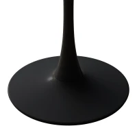 31.5" Modern Hexagonal Coffee Table with Printed Black Marble Top, Metal Base, Easy Assembly, and 220 lbs Weight Capacity, Black(m-6)