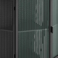 22.25" Floor Corner Cabinet with Tempered Glass Door & Storage Shelves for Bathroom, Living Room, Bedroom, Easy Assembly, 31.5" H, Black(m-7)