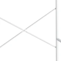 Portable Wardrobe Clothes Rack, Freestanding Clothing Rack with Bottom Mesh Storage and Oxford Cloth Bag, 47.24"L x 15.75"W x 72.05"H, White(m-9)