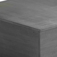 33.46" Ladder-Shaped Coffee Table with Drawer, High-Quality MDF, 200 lbs Load Capacity, Easy Assembly, 33.46"L x 33.46"W x 16.93"H, Gray(m-8)