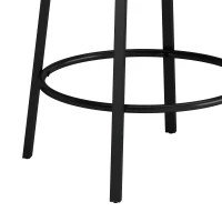 3-Drawer Long Dining Table Set with Power Outlets, Circular PU Stools, Easy Assemble, 60.24"L x 15.75"W x 35.43"H, Black(m-11)