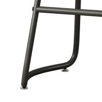 29.53" Minimalist Bar Stools Set of 2, Counter Height, Pine Wood and Iron Frame, Ergonomic Design, 250 lbs Capacity, Easy Assembly, Wood(m-8)