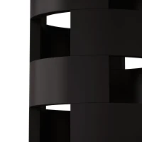 42.12" Modern Round Dining Table with Printed Black Marble Table Top, Sturdy MDF Base, Easy Assembly, 220 lbs Capacity, White+Black(m-8)