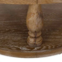 Vinsetto Round Ottoman with Cushioned Top, Sturdy Frame, and Space-Saving Design, 40" L x 40" W x 20" H, Beige(m-6)