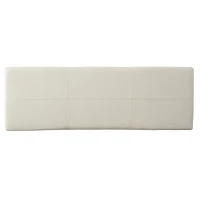 Storage Ottoman with Contemporary Design, Upholstered Seating, Versatile Storage Bench, 51.25" L x 17.5" W x 16.25" H, Ivory(m-6)