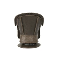 Swivel Club Chair Set of 2 with Water-Resistant Cushions, Outdoor Patio Furniture with Weather-Resistant Wicker, and Durable Rattan and Iron Construction, 29.5" L x 33" W x 35.75" H, Brown(m-10)