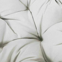 Outdoor Wicker Lounge Chair with Swivel Function, Faux Rattan Frame, Polyester Cushion, 35.25" L x 31.75" W x 29.75" H, Beige+Light Brown(m-5)