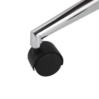 Vinsetto Mid-Century Modern Office Chair, Faux Leather Upholstery, Bentwood Design, Adjustable Height with Swivel, Rolling Casters, 23"x23"x29.25", Black+Dark Walnut(m-8)