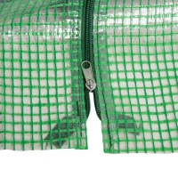 Outsunny 6' x 3' x 3' Portable Tunnel Greenhouse Outdoor Garden Mini with Large Zipper Doors & Water/UV PE Cover Green(m-9)