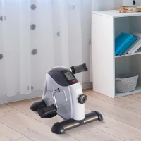 Soozier Portable Mini Exercise Bike Desk Pedal Indoor Cycle Fitness Hand Foot Exercise Machine w/ LCD Display(m-8)