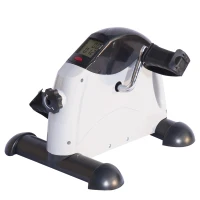 Soozier Portable Mini Exercise Bike Desk Pedal Indoor Cycle Fitness Hand Foot Exercise Machine w/ LCD Display(m-11)