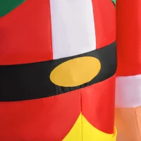 HOMCOM 6ft Christmas Inflatables Outdoor Decorations Nutcracker Soldier, Blow-Up Yard Christmas Decor with LED Lights Display(m-9)