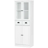 HOMCOM 61" Kitchen Pantry Cabinet with Storage, White(m-10)