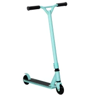 Aosom Stunt Scooter, Pro Scooter, Entry Level Freestyle Scooter w/ Lightweight Alloy Deck for 14 Years and Up Teens, Adults, Blue(m-11)