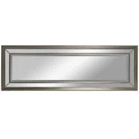 HOMCOM 59" x 20" Modern Full Length Mirror, Wall Mirror for Living Room, Bedroom, Hanging and Leaning Floor Mirror, Vertical or Horizontal, Silver/Gray(m-11)
