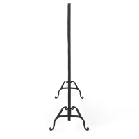 Modern Single Panel Iron Fireplace Screen with Durable Iron Frame, Rustproof Solid Free Standing Fire, 39.5" L x 11.25" W x 35" H, Black(m-9)