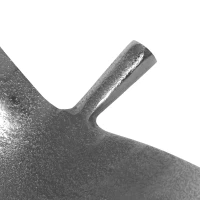 Modern Aluminum Decorative Leaf Plate, Handmade Design, Antique Nickel Finish, 15" L x 14" W x 3" H, Silver(m-7)