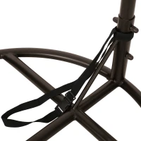 Iron Hammock Chair Stand with Durable Powder-Coated Frame, Weather Resistant, Compatible with Most Hanging Chairs, 44" x 44" x 80", Brown(m-6)