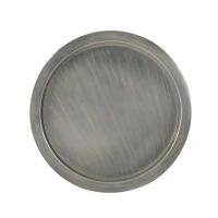 Modern Stunning Hourglass Coffee Table with Iron Frame, No Assembly Required, 24.5" L x 24.5" W x 15.25" H, Antique Silver(m-9)