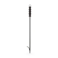 Fireplace Log Rack and Tool Set, Iron Construction with Shovel, Brush, Tongs, and Log Holder, 22" L x 16" W x 31" H, Matte Black(m-8)