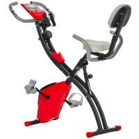 Soozier 2 in 1 Exercise Bike with Arm Resistance Bands for Upright and Recumbent Cycling(m-1)