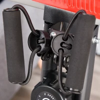 Soozier 2 in 1 Exercise Bike with Arm Resistance Bands for Upright and Recumbent Cycling(m-9)